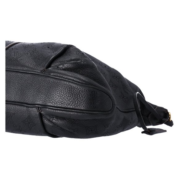Louis Vuitton Selene MM Medium Hobo Tote Crossbody Mahina Leather Black - Picture 8 of 16
